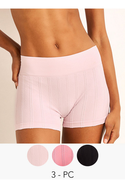 FAV Set of 3 - Boyshort Briefs with Texture