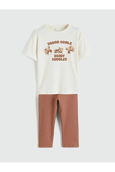 LC Waikiki Printed Girls' Pajama Set (S6)