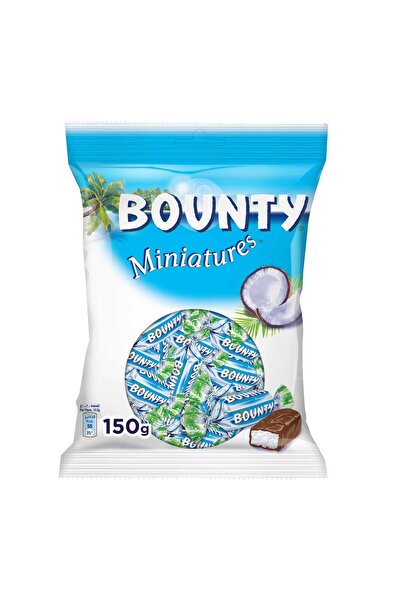 Bounty Miniatures Milk Chocolate Bars Coconut Filled Bite-Size Chocolate Trea...