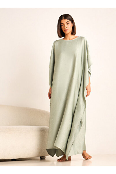 FAV ثوب نوم طويل من الكفتان مزين بالترتر