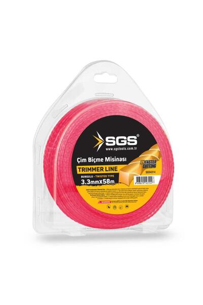 SGS Çim Biçme Tırpan Misinası - Burgulu - 3.3 mm. - 58 mt.