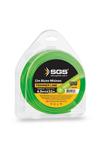 SGS Çim Biçme Tırpan Misinası - Yuvarlak - 4.0 mm. - 32 mt.