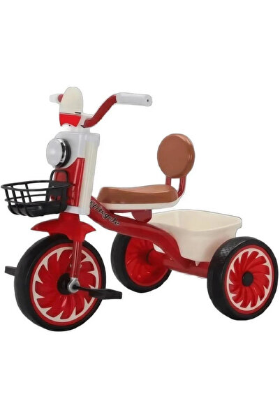 Leno دراجة ثلاثية العجلات للأطفال - تصميم رياضي، مقعد مريح مع مسند ظهر، سلة ت...