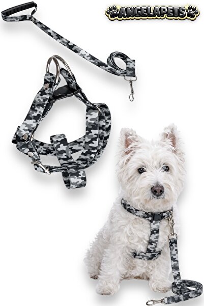 Angelapets Dog Chest Harness and Walking Strap Set