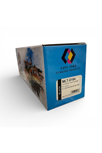City Inks حبر تركي سيتي انك متوافق مع Samsung MLT-D104 أسود (Blac...