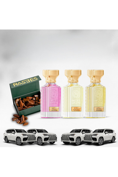 rasees Lexus 10-piece fragrance set with a 75ml oud box, suitable for both me...
