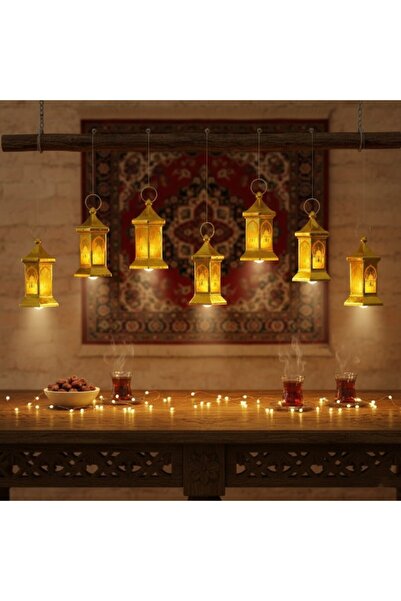 GenelTedarik Ramazan Temalı Altıgen Kubbe LED Lamba