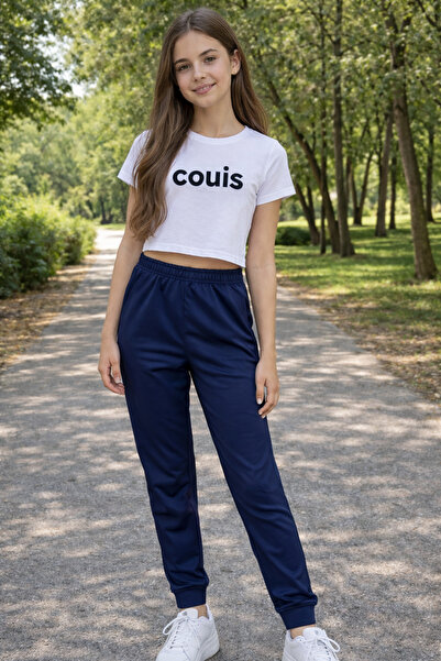 couis Pijamale din satin cu elastic la talie