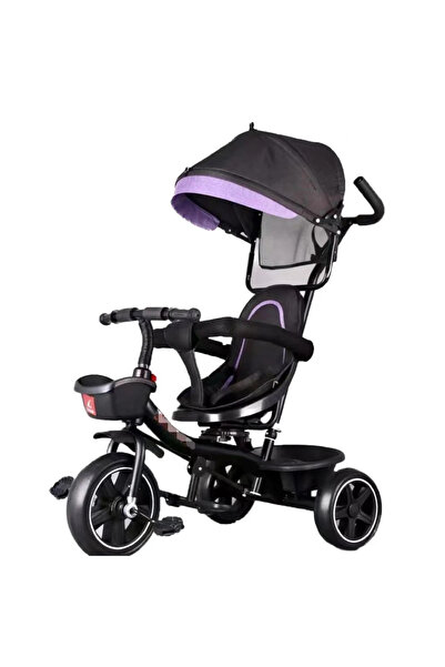 Leno Three-Wheel Push Stroller For Kids With Sun Canopy