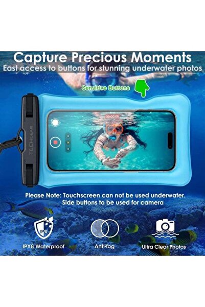Shopi Generic Waterproof Phone Pouch Bag – Floating Dry Bag Case with Touch S...