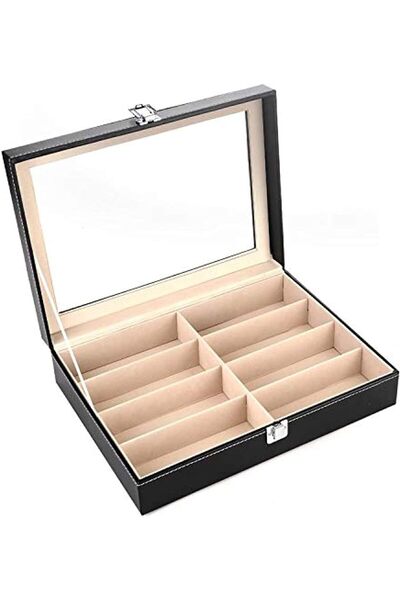 Generic Eyewear Glasses Box Sunglasses Storage Box And Organizer For 8 Glasse...
