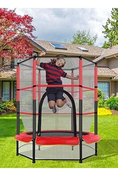 genernic High-Durability Indoor Trampoline with Safety Net for Fun and Safe Time