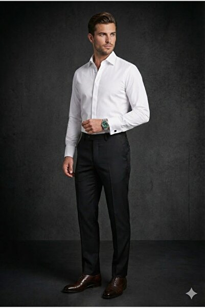 Plus Scorpion Elegant shirt with shiny decorative applications