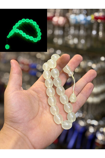 tesbihciniz Cask Cut 17' Phosphorescent Cat's Eye Efe Prayer Beads