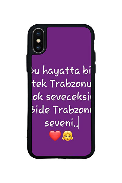 Aksel Kılıf غطاء متوافق مع iPhone XS Max، مطبوع، أسود غير لامع، سيليكون ناعم،...