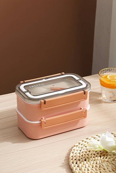 Vagonlife Çift Katmanlı Paslanmaz Çelik Beslenme Kabı-1600 ml Beslenme Kutusu