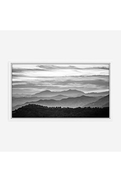 Tajridhome لوحة جبال - مشهد جبلي - تدرجات رمادية - هادئ - لوحات طبيعة - لوحات...