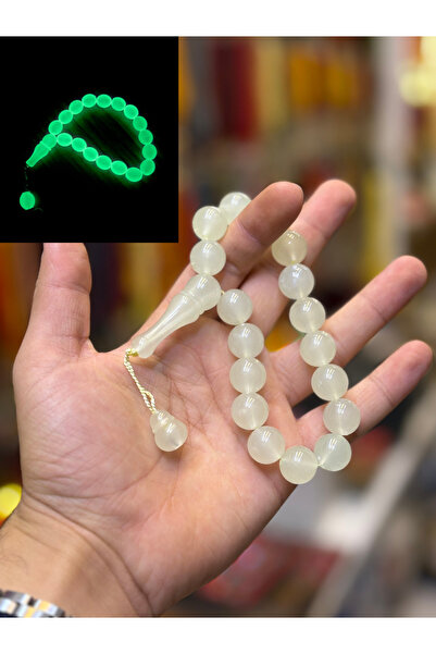 tesbihciniz Sphere Model Phosphorescent Cat's Eye Mascot Prayer Beads