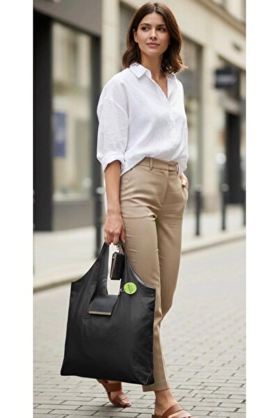 balbagss Loopsi Capsule Black Stylish Foldable Water Resistant Bag