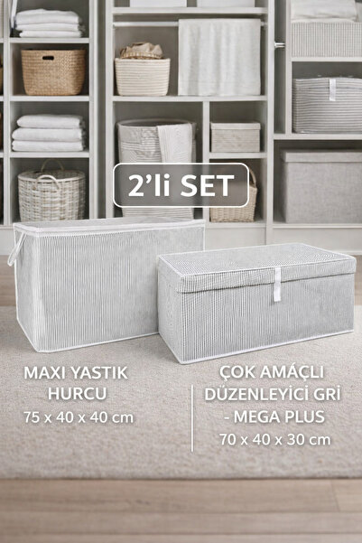 PONÇİK BEBEK Maxi Jastuk Kutija za skladištenje velike veličine & Mega Plus k...