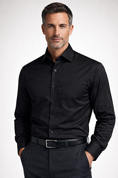 BURSPA Relaxed Fit Classic Cotton Men's Dad Shirt