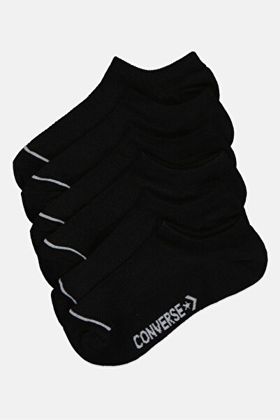 Converse Kids Boy 6 Pairs Brand Logo Socks, Black