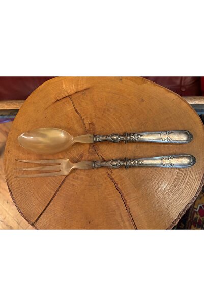 tayfuntufan antika koleksiyon Silver-Plated French Service Set with Horn Hand...