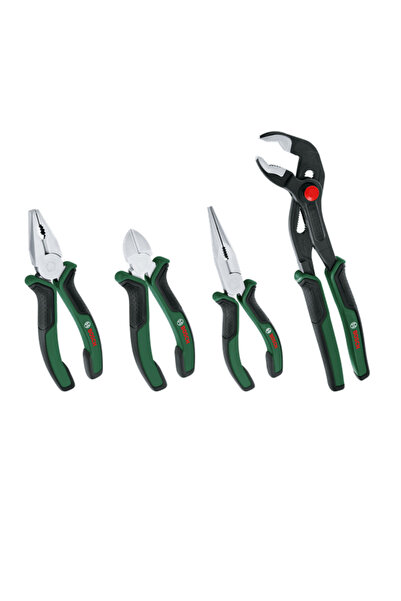 Bosch Çelik Pens Seti, 4 Parça, Dayanıklı ve Çok Amaçlı Kullanım