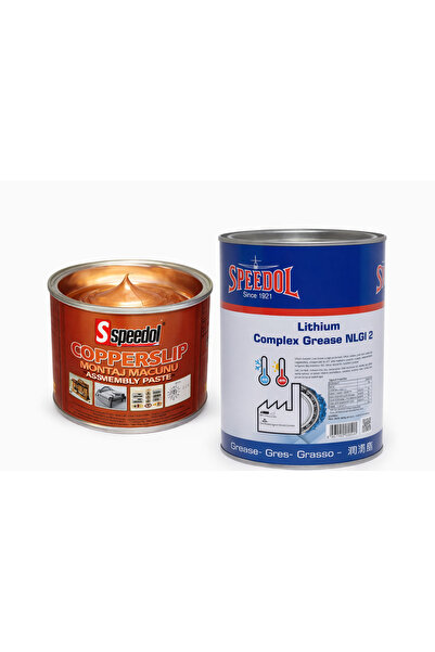 Speedol Lityum Komplex Mavi Gres 1 LT Ve Bakır Montaj Pastası Copper Slip 500 GR