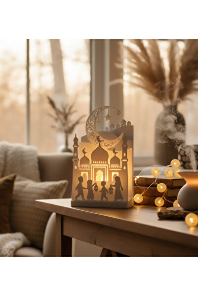 Helis Craft Dekoratif Ramazan Feneri (Led Tealight Mum Uyumlu)