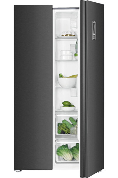Edison No Frost Refrigerator, 521 Liters, 18.4 Feet, 2 Doors, Inverter - Black