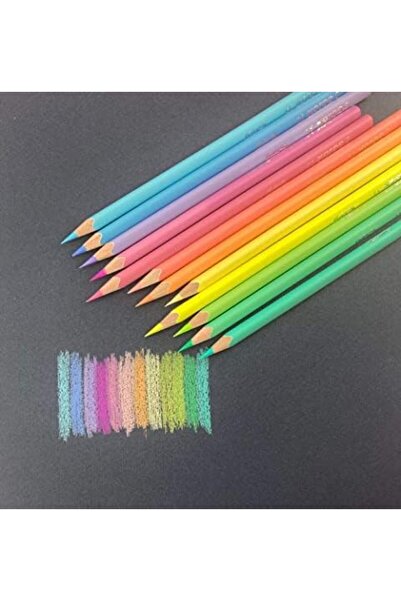 Nacario أقلام تلوين خشبية من نركريوشوب كولوريس باستيل، 12 قلم 1201248
