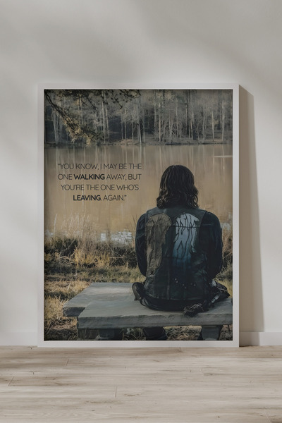 FGHGF Daryl Dixon Seri 004 The Walking Dead Çerçevesiz Poster & Duvar Tablosu