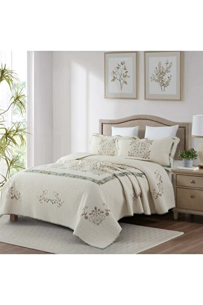 Orange Bed & Bath Bouquet Square | غطاء سرير قطن 100% مزدوج 3 قطع