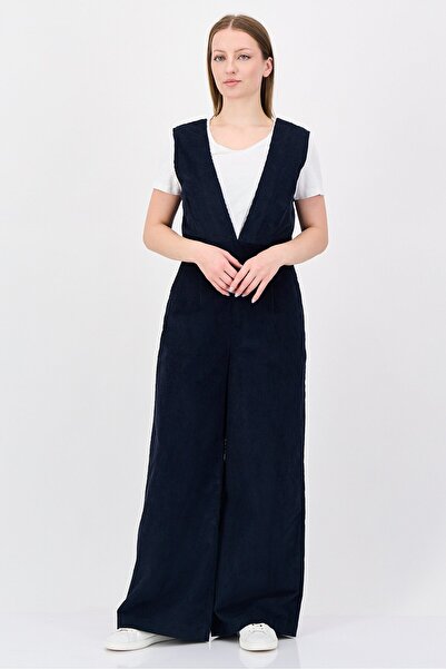 Great Plains Women Plain Sleeveless Jumpsuits, Navy