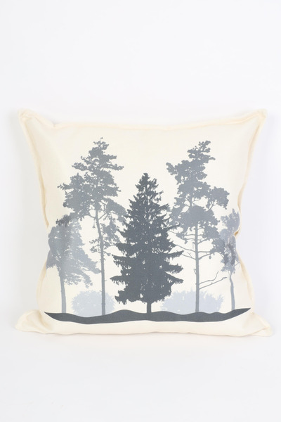 NESS HOME غطاء وسادة من جلد الغزال الأبيض المزخرف بسحاب مقاس 48x48 سم