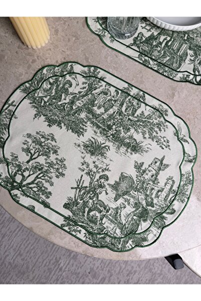 lune VİNTAGE AMERİKAN SERVİS YEŞİL 1 ADET