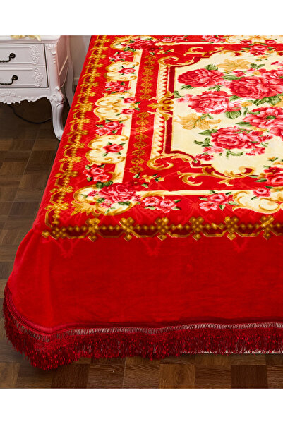 genric Premium Opulent Floral Velvet Bedding Set of 3 Bedspread 2pcs Pillow case All Season Bedding Set