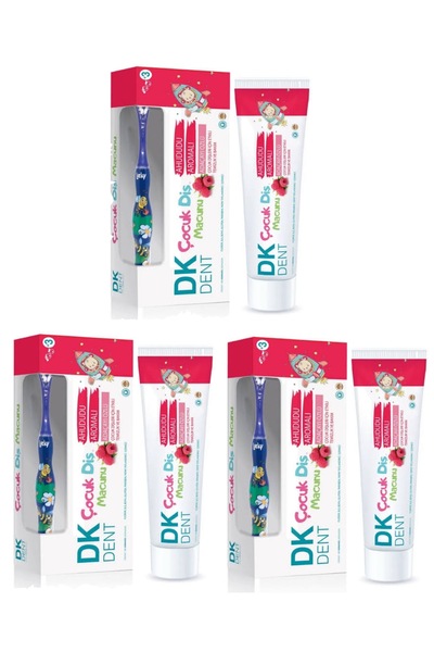 Dermokil Dk Dent Children's Toothpaste Raspberry Flavored with Sage Extract 3...