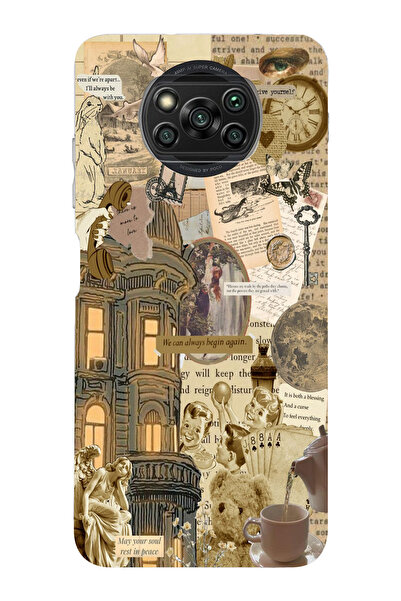 moonset Poco X3 / X3 Pro Uyumlu Baskılı Yumuşak Silikon Şeffaf Telefon Kılıfı