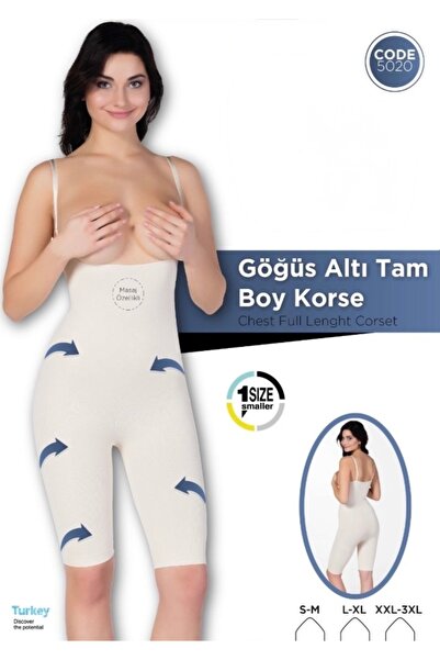 Only Vogue Under-Breast Full-Length Premium Corset with Back Support