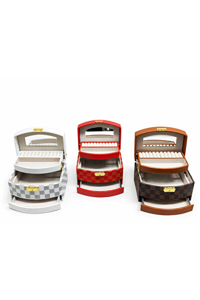 ZS DEMİR 22X18 cm Makeup and Jewelry Box