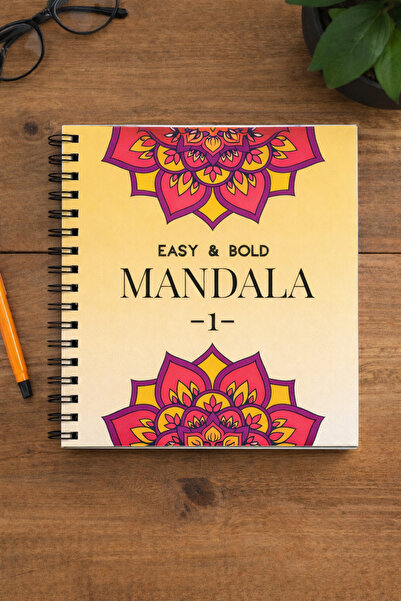 Z&R CRAFT MANDALA - EASY & BOLD MANDALA - RAHAT BOYANABİLİR MANDALA -1- SPİRA...