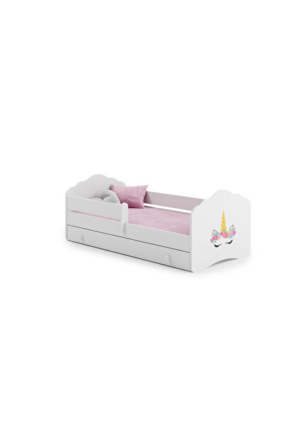 Other Pat pentru copii Wave 140x70 cu sertar - Corn de unicorn