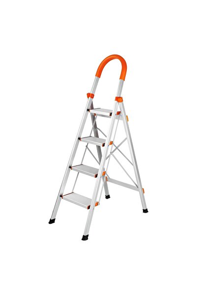 Asil Alüminyum Katlanır Merdiven 4 Basamak | 150 Kg | Hafif Çok Amaçlı Lüks E...