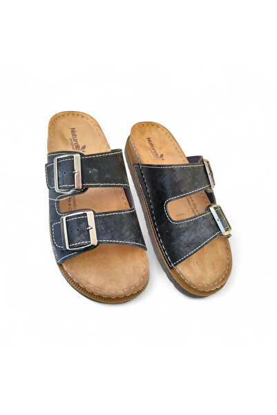 mersin md tekstil Md Textile Gezer Natural Double Buckle Inside Suede Leather...