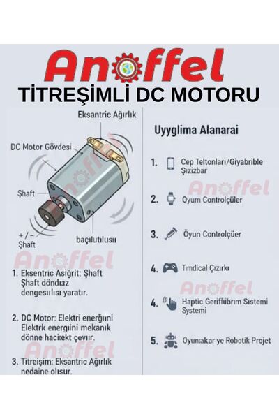 Anoffel 3-6v Mini Titreşim Motoru 1 Adet