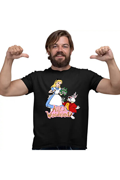 OEM Ανδρικό T-Shirt Alice in Wonderland Rabbit