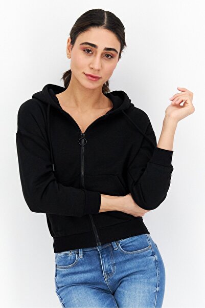 Don't Call Me Jennyfer Women Hood With Drawstring Long Sleeve Solid Sweatshir...