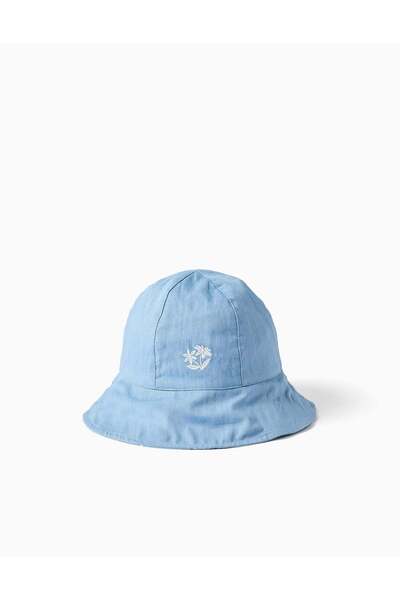 Ziddy Hat Cotton, Light Blue, 12/14Y